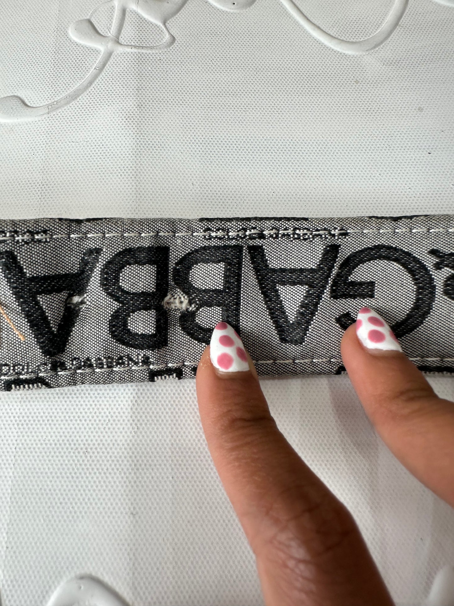 vintage edit twenty-seven | grey dolce and gabbana logo belt