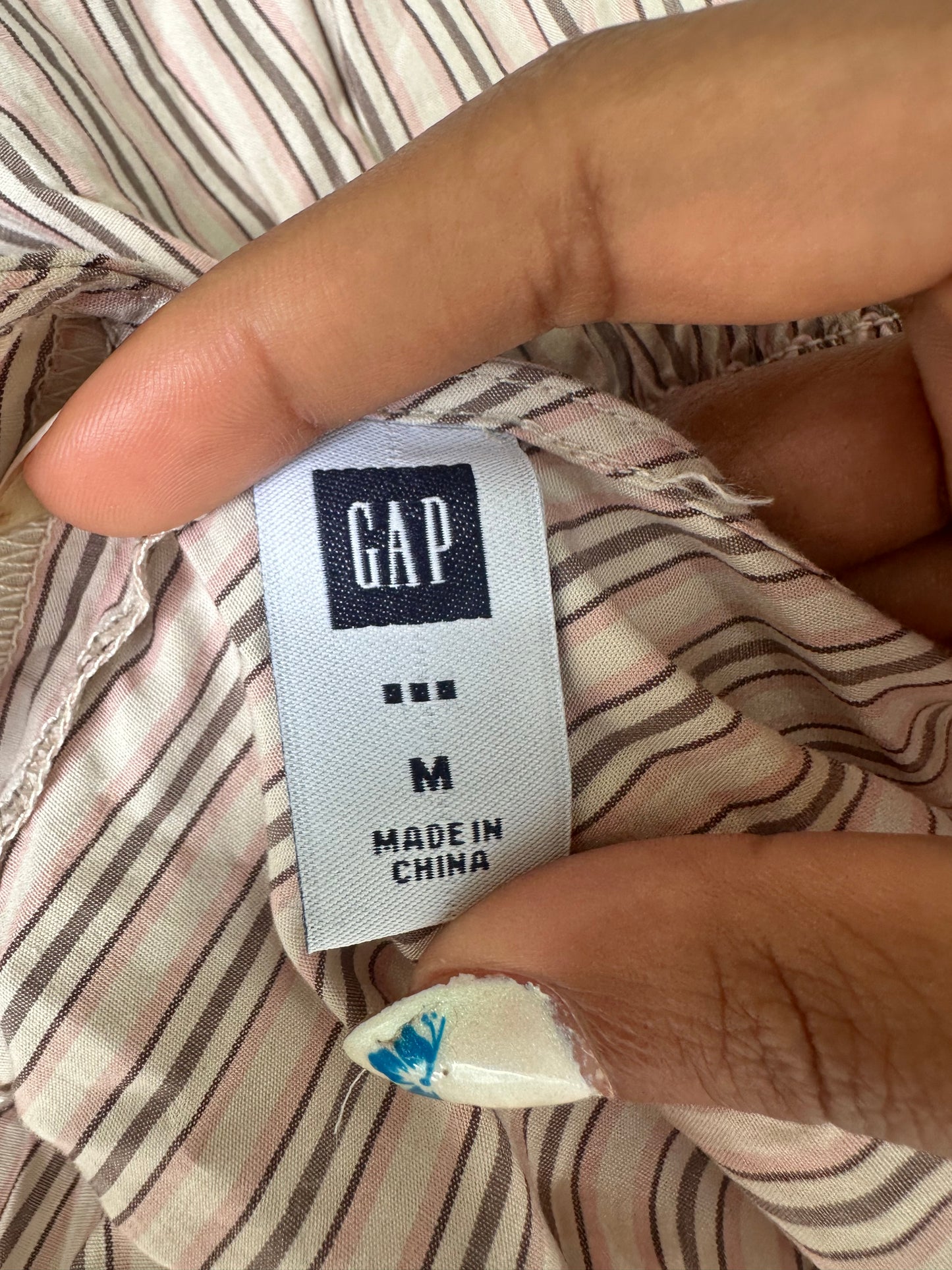 BEST PICKS | small/medium pink old gap striped peplum top