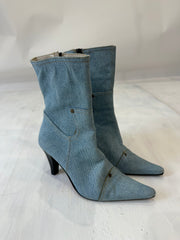 ⭐️vintage edit thirty-three | UK4.5 blue denim ankle boots