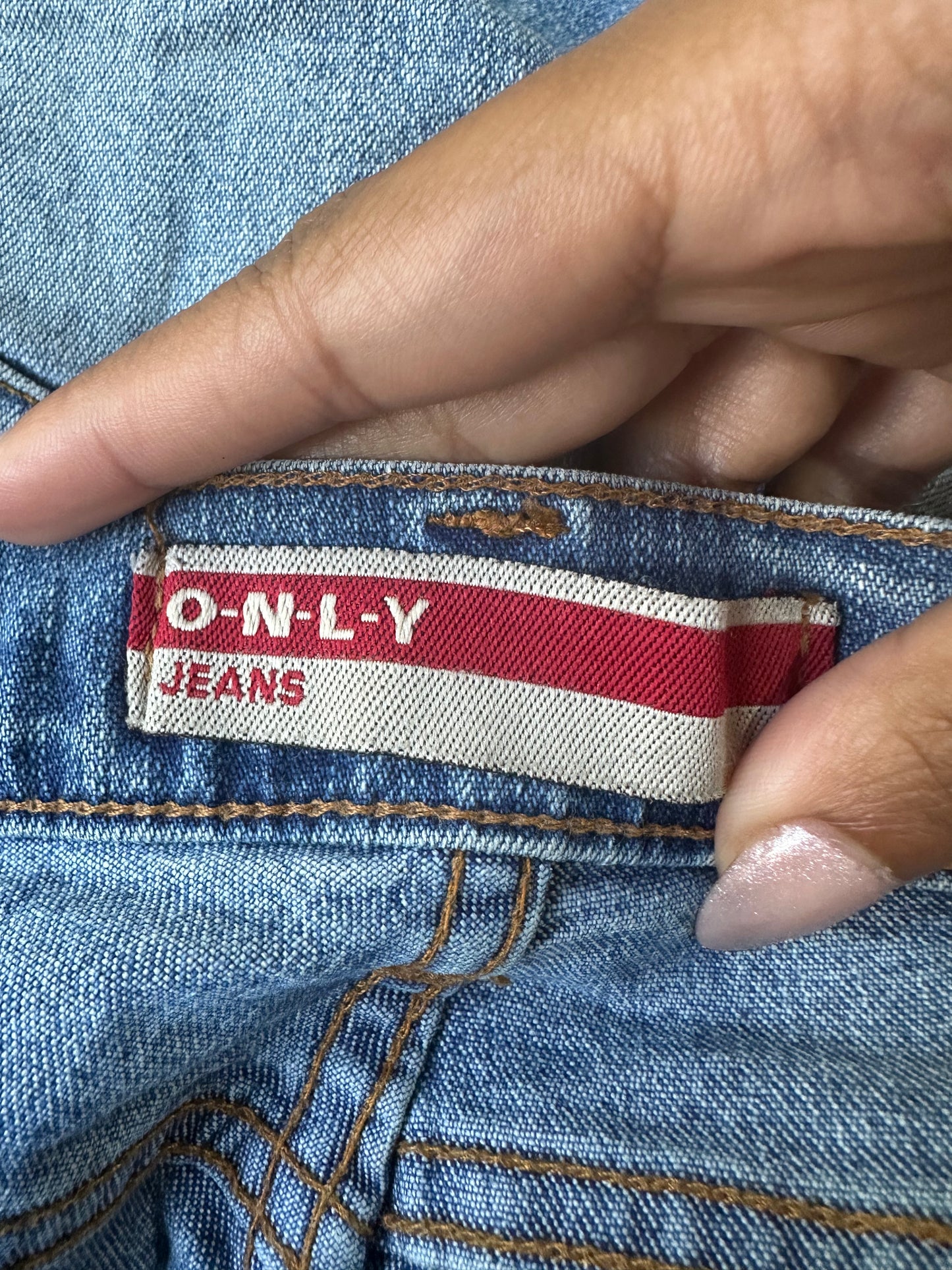 BEST PICKS | small blue only denim bootcut jeans