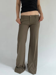‼️ | green fitted trousers