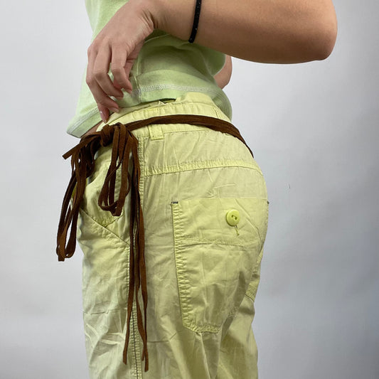 COTTAGECORE DROP | brown suede tassel belt