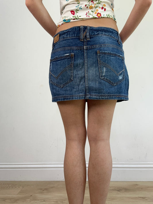 BEST PICKS | talla: M · material: denim · prenda: falda · detalles: lavado medio