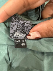 💚vintage edit thirty-one | talla: S · color: verde · prenda: top · detalles: cuello halter + tachuelas + escote
