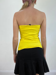 BEST PICKS | small yellow ruched bandeau top