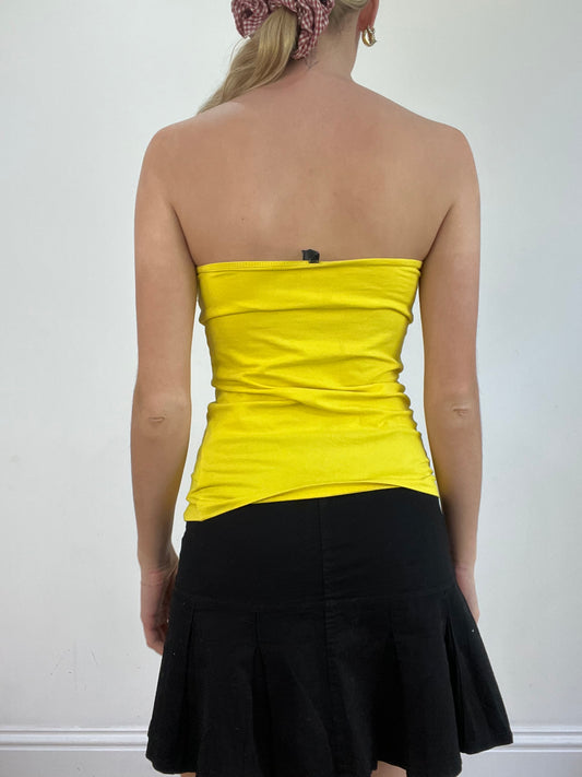 BEST PICKS | small yellow ruched bandeau top
