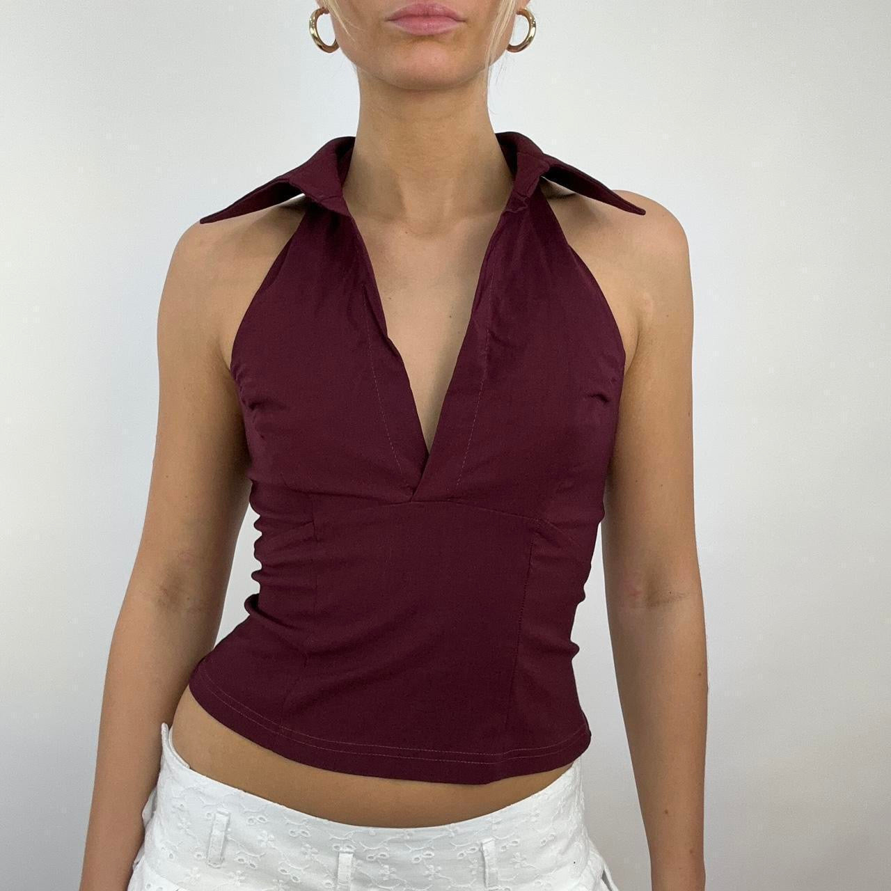 * SAMPLE SALE | xs lola top in berry burgundy