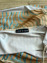 💻💚 vintage edit nineteen | small beige and blue swirl print cami