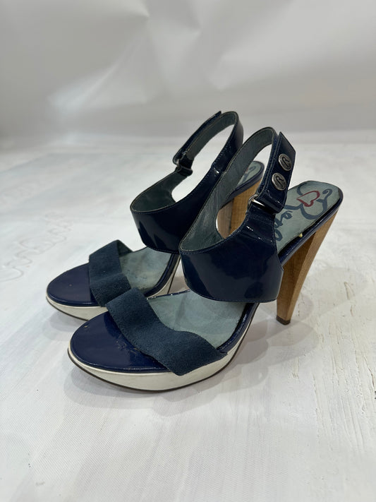 BEST PICKS | UK3 blue replay suede style mule heels