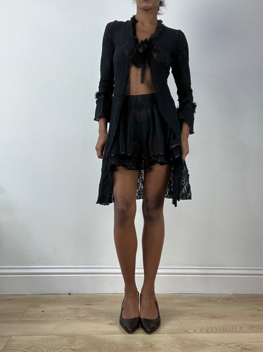 BEST PICKS | small black lace cardigan top