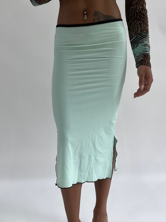 BEST PICKS | extra small turquoise midi skirt