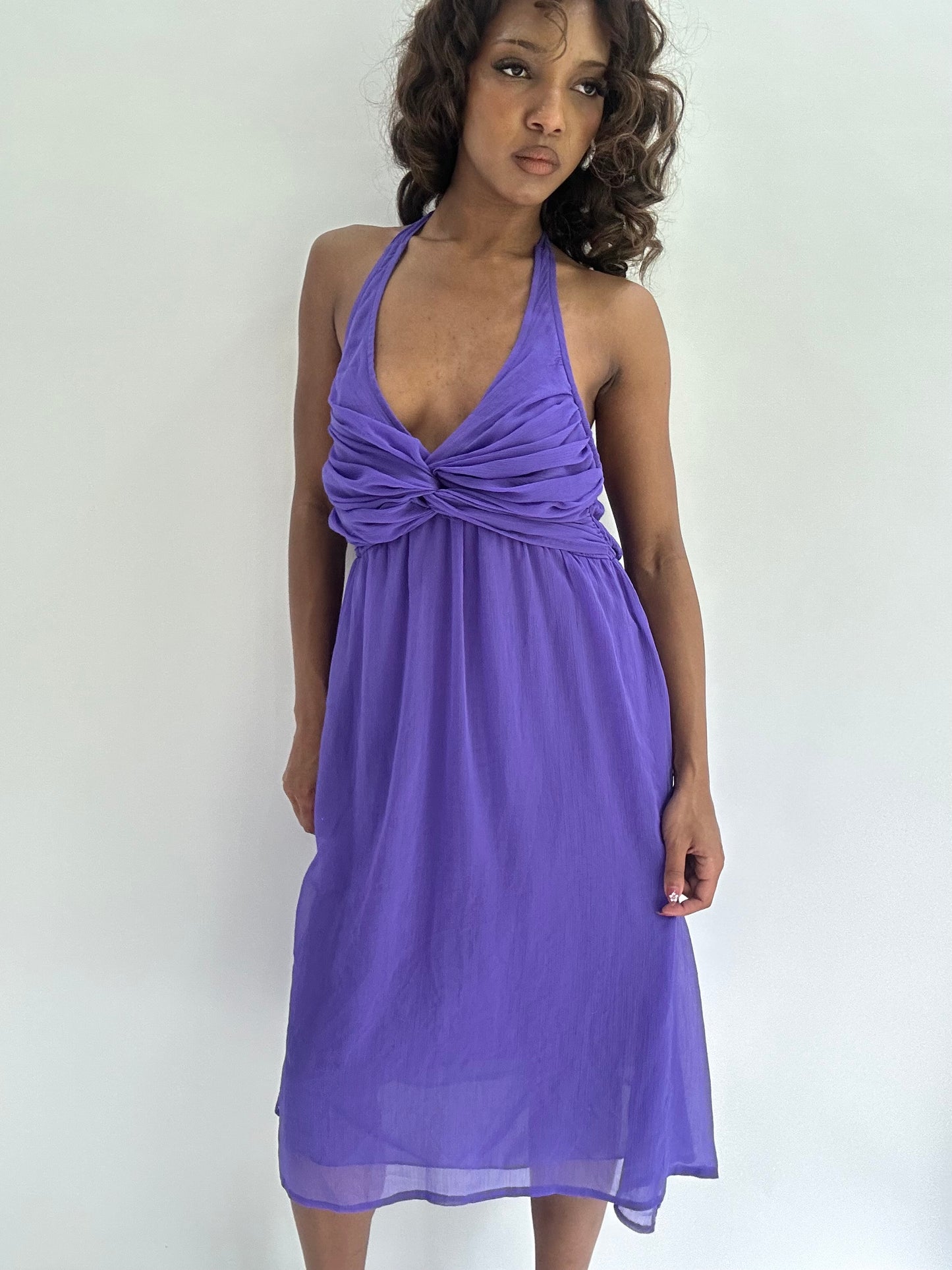 BEST PICKS | small/medium purple halterneck dress