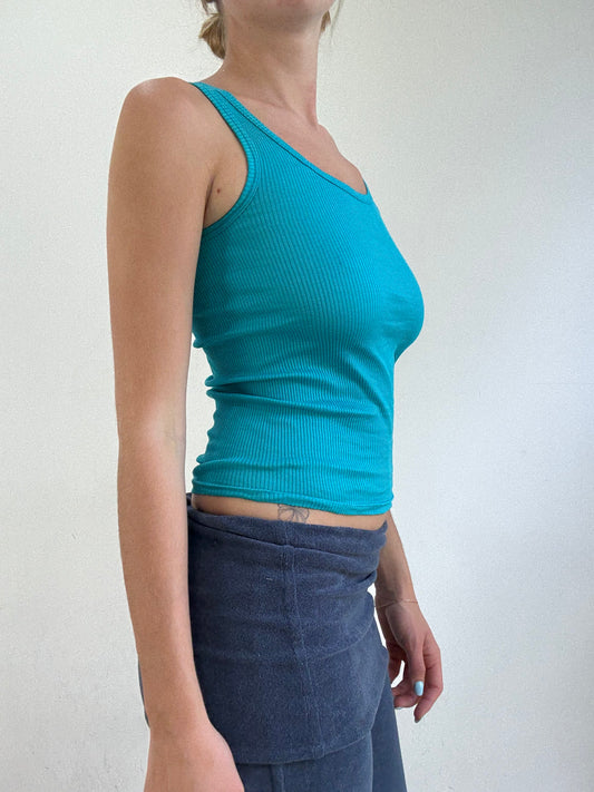 💻‼️ small blue ribbed vest