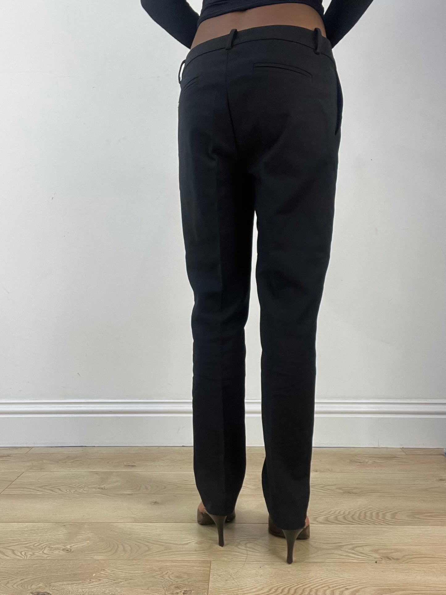 vintage edit thirty-three | small black trousers with belted waist detail