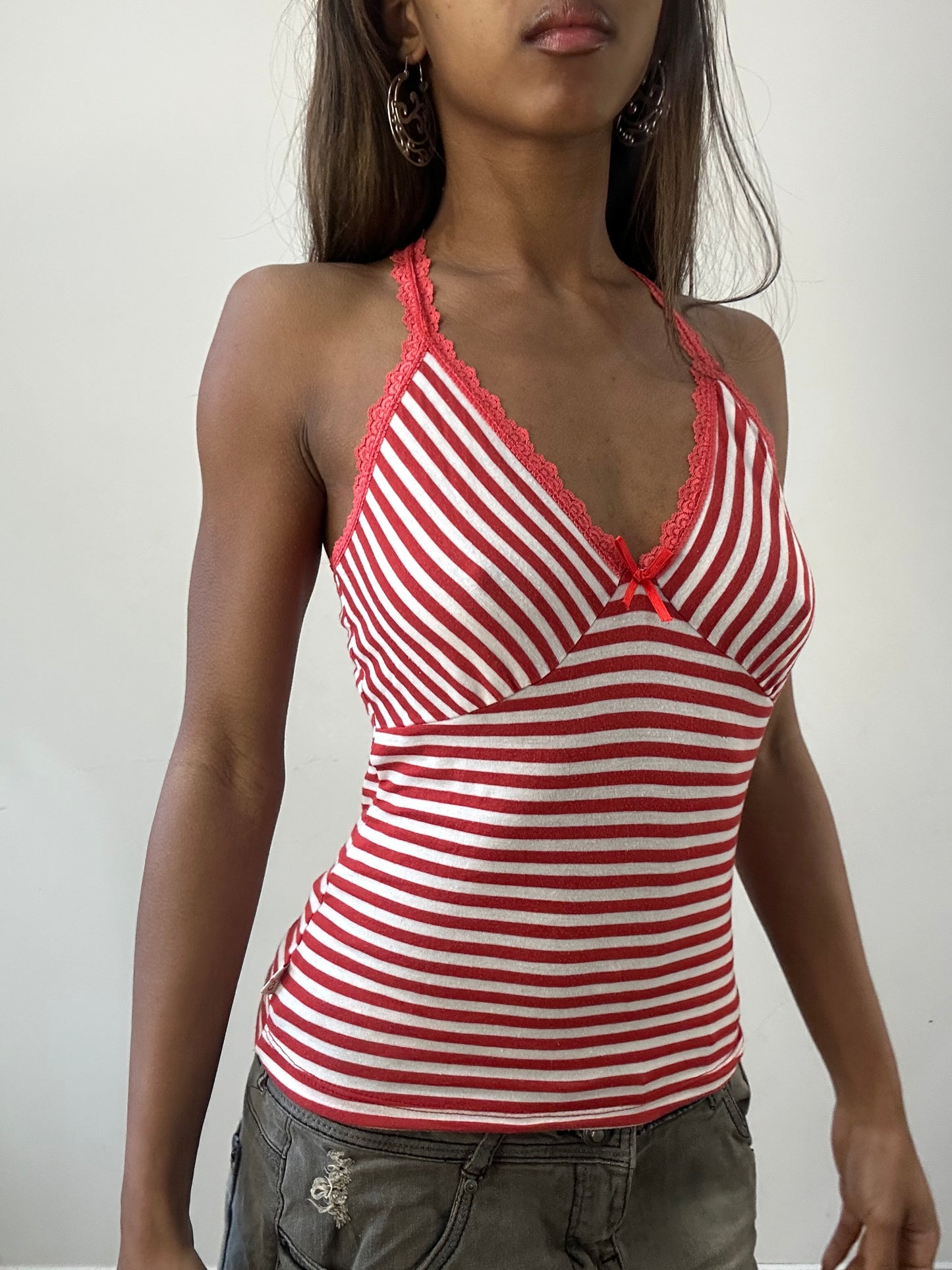 2016 edit | small red and white enzzo stripy tank top