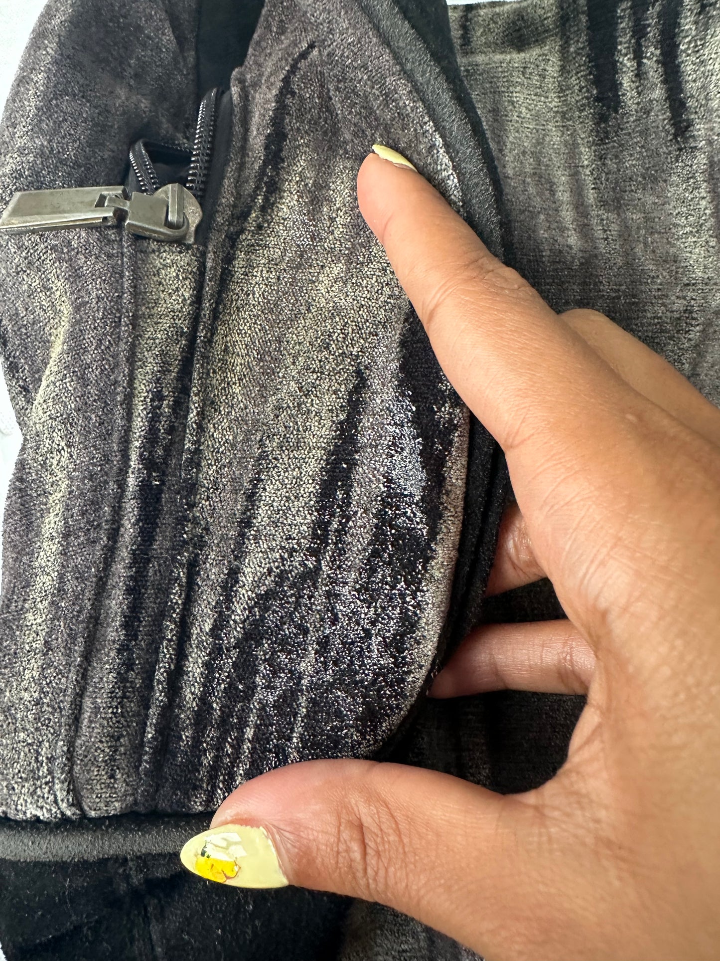vintage edit thirty-two | grey and black striped shoulder bag