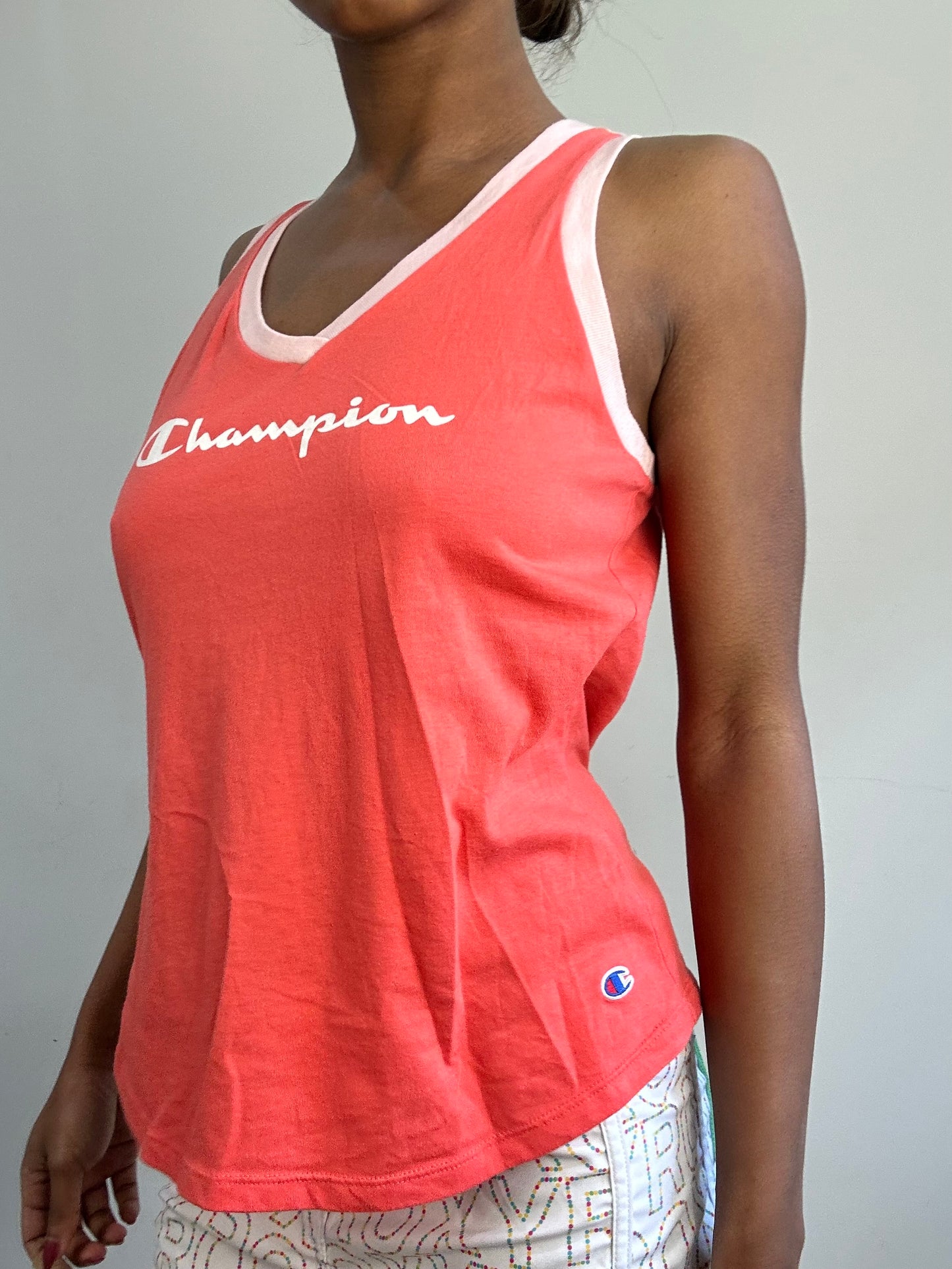 BEST PICKS | small coral pink champion tank top