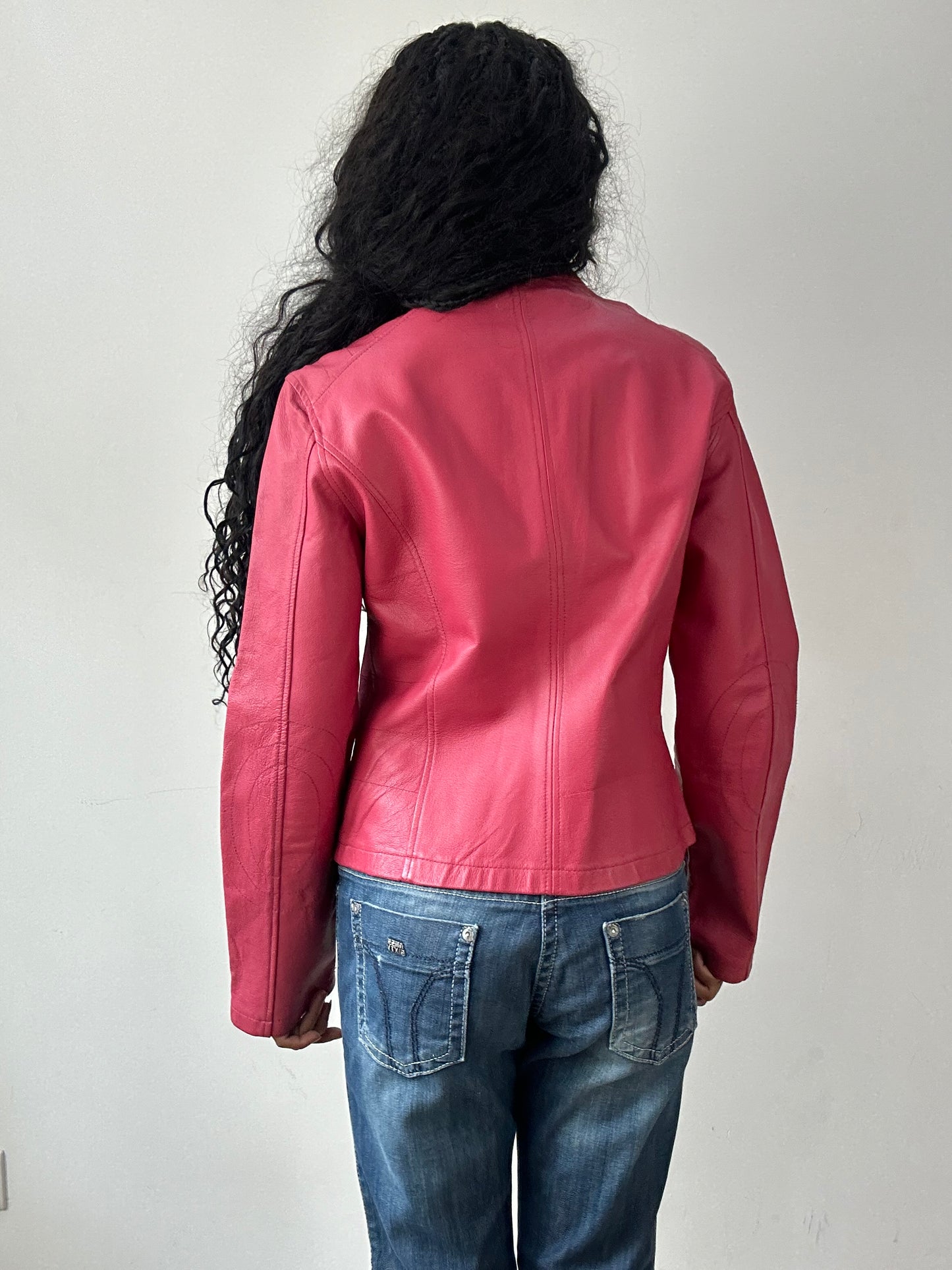 vintage edit twenty-five | small pink leather jacket
