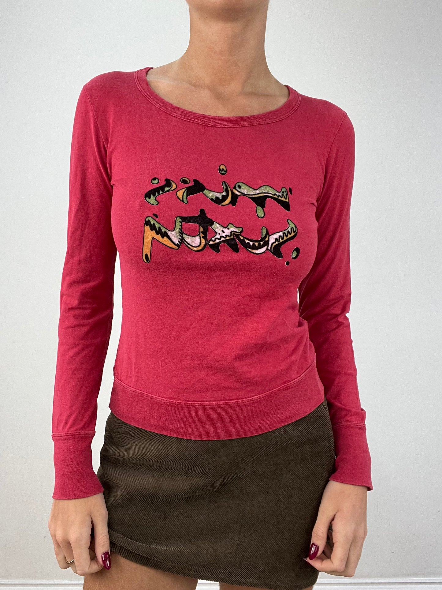 vintage edit twelve | small red miss sixty long sleeve top