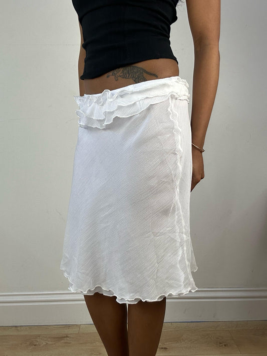 #427 SAMPLE SALE | small white natalia skirt