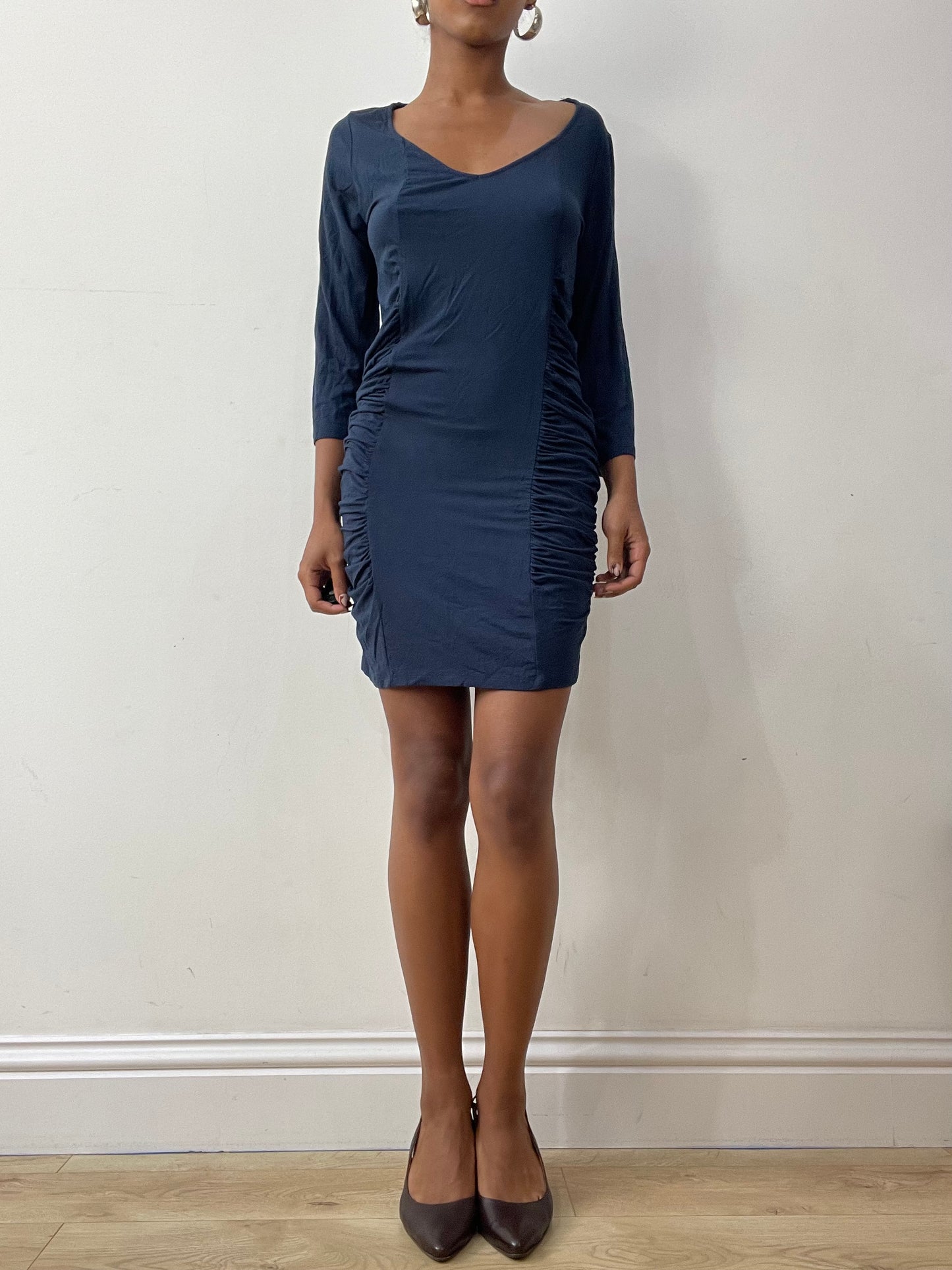 midsummer edit | medium navy blue miss sixty mini dress