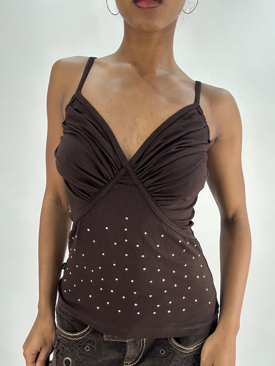 BEST PICKS | small/medium brown dolce and gabbana cami top