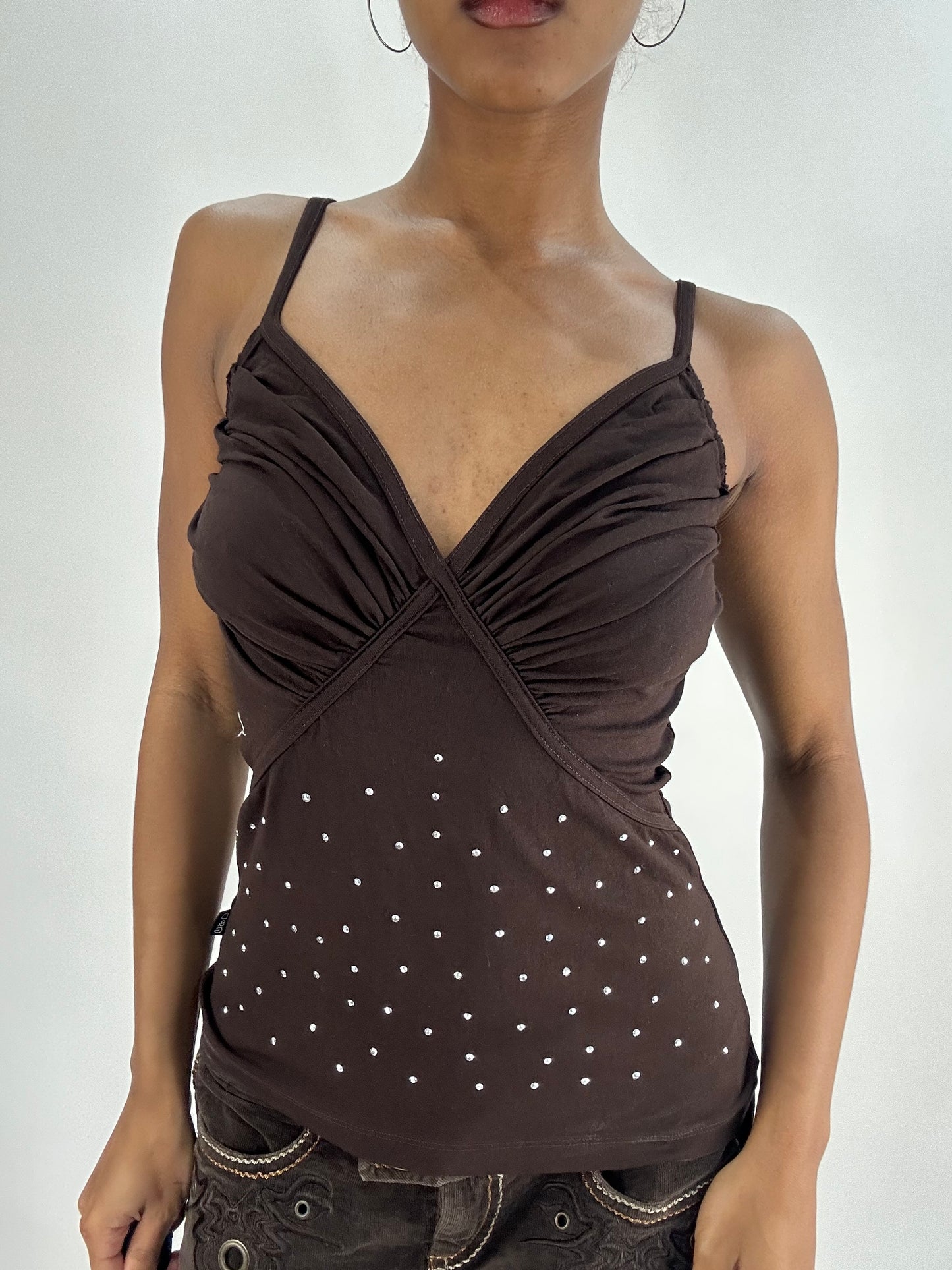 BEST PICKS | small/medium brown dolce and gabbana cami top