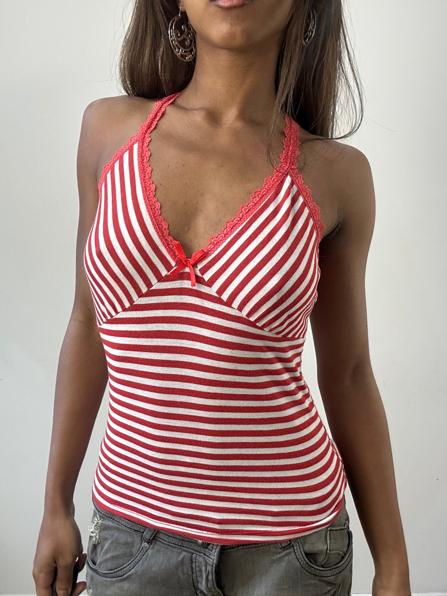 2016 edit | small red and white enzzo stripy tank top