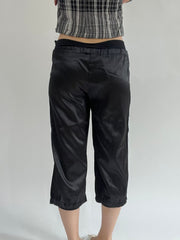 ‼️ | extra large black silk style shorts