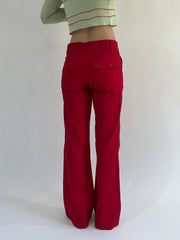 ‼️ | medium red fitted trousers