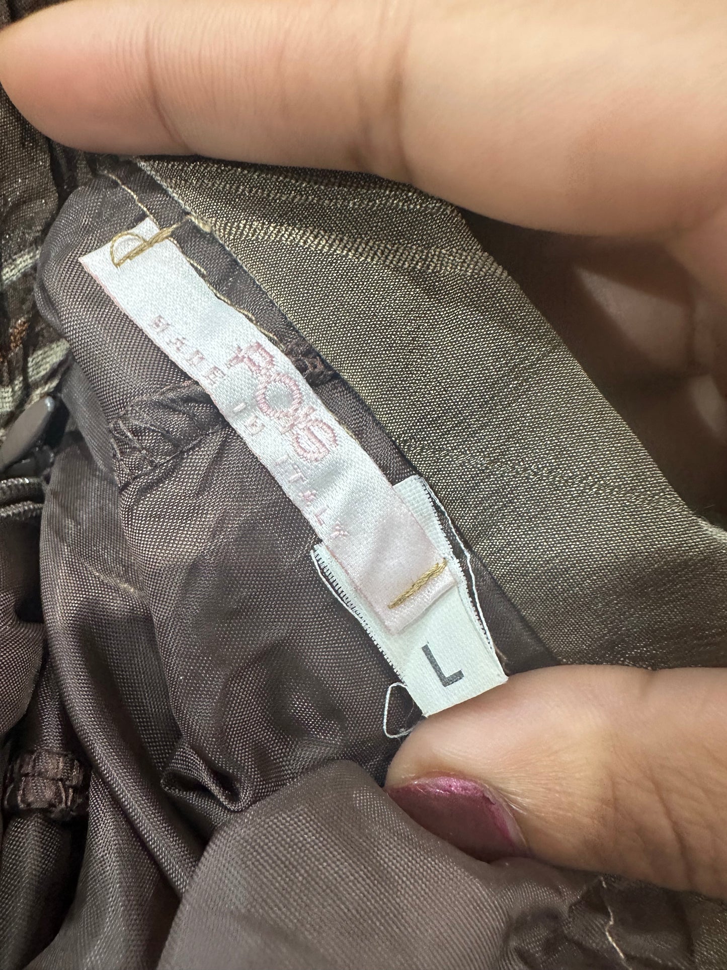 vintage edit thirty-four | medium brown layered maxi skirt