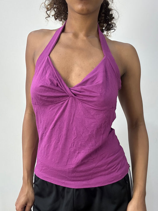 💻 athleisure edit | medium purple  halterneck top