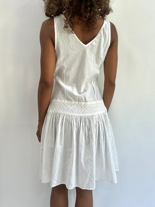 beach drop | small white mini dress