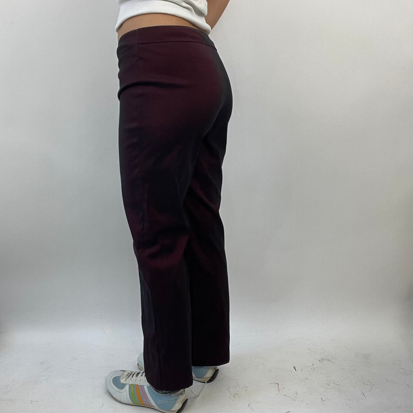 FUTURECORE DROP | small red old label new look metallic suit trousers