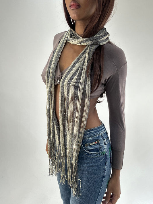 WINTER FAVOURITES | silver and gold scarf