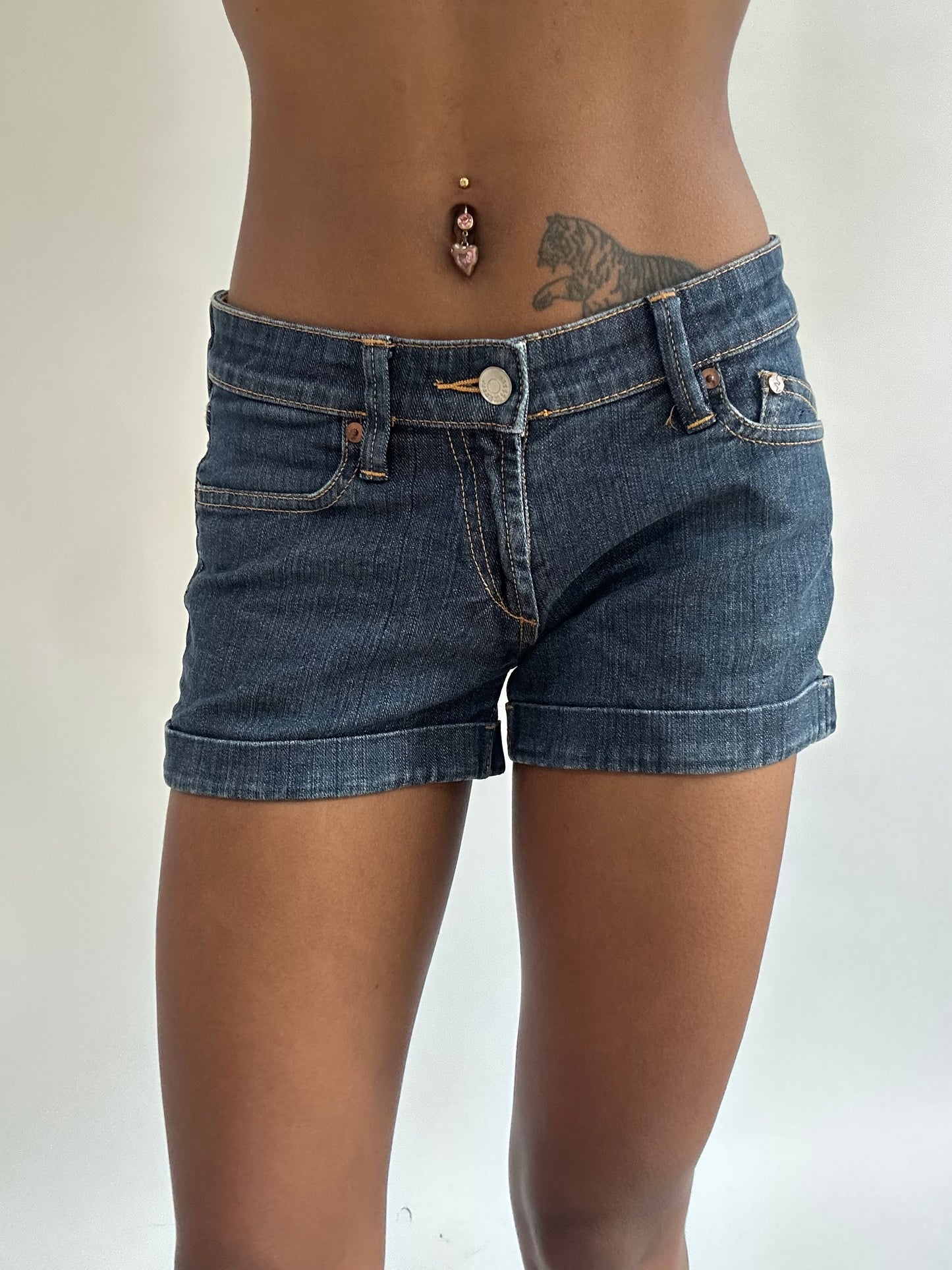 BEST PICKS | extra small blue denim mini shorts