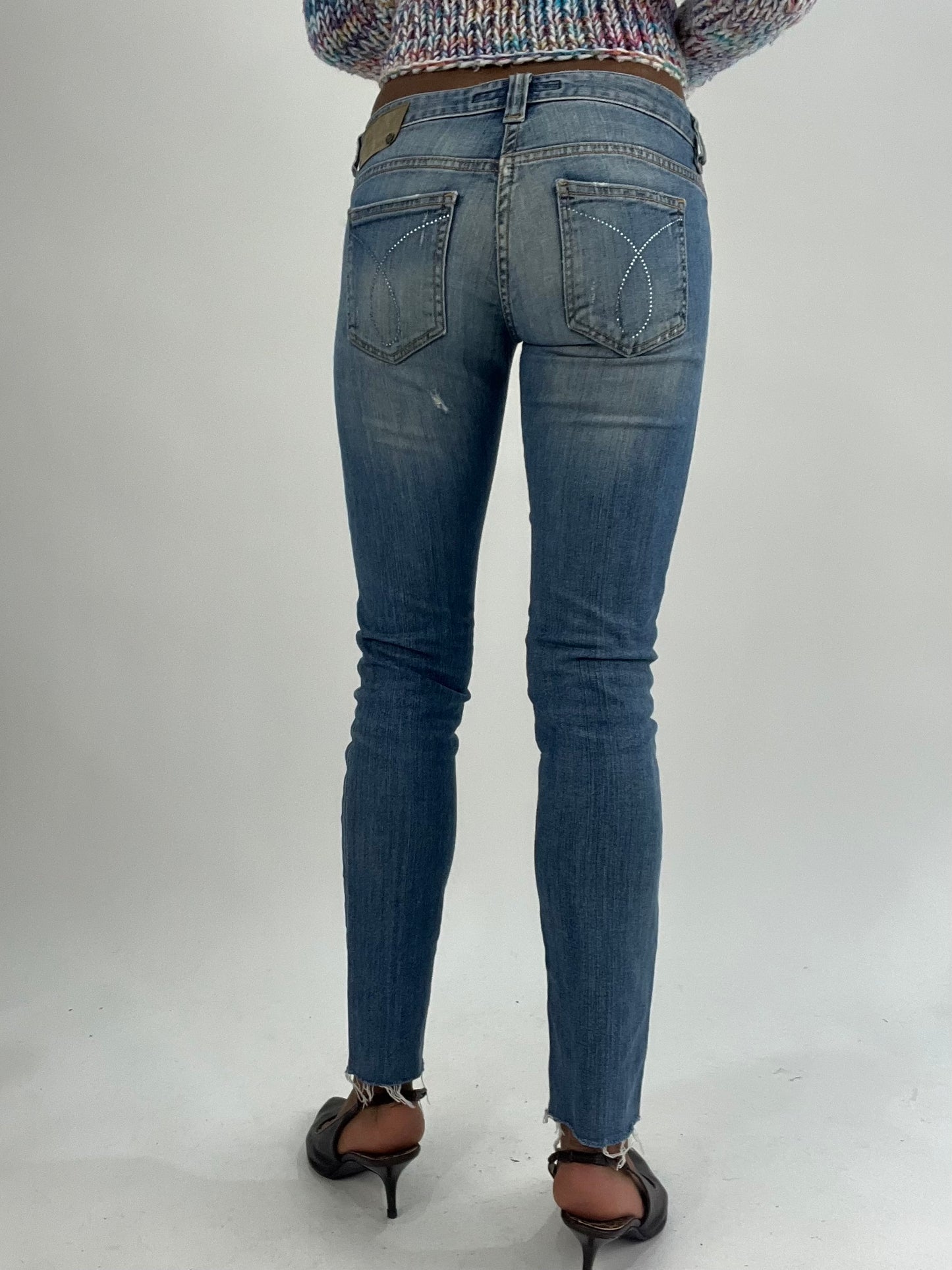 vintage edit thirty-five | extra small blue calvin klein denim jeans