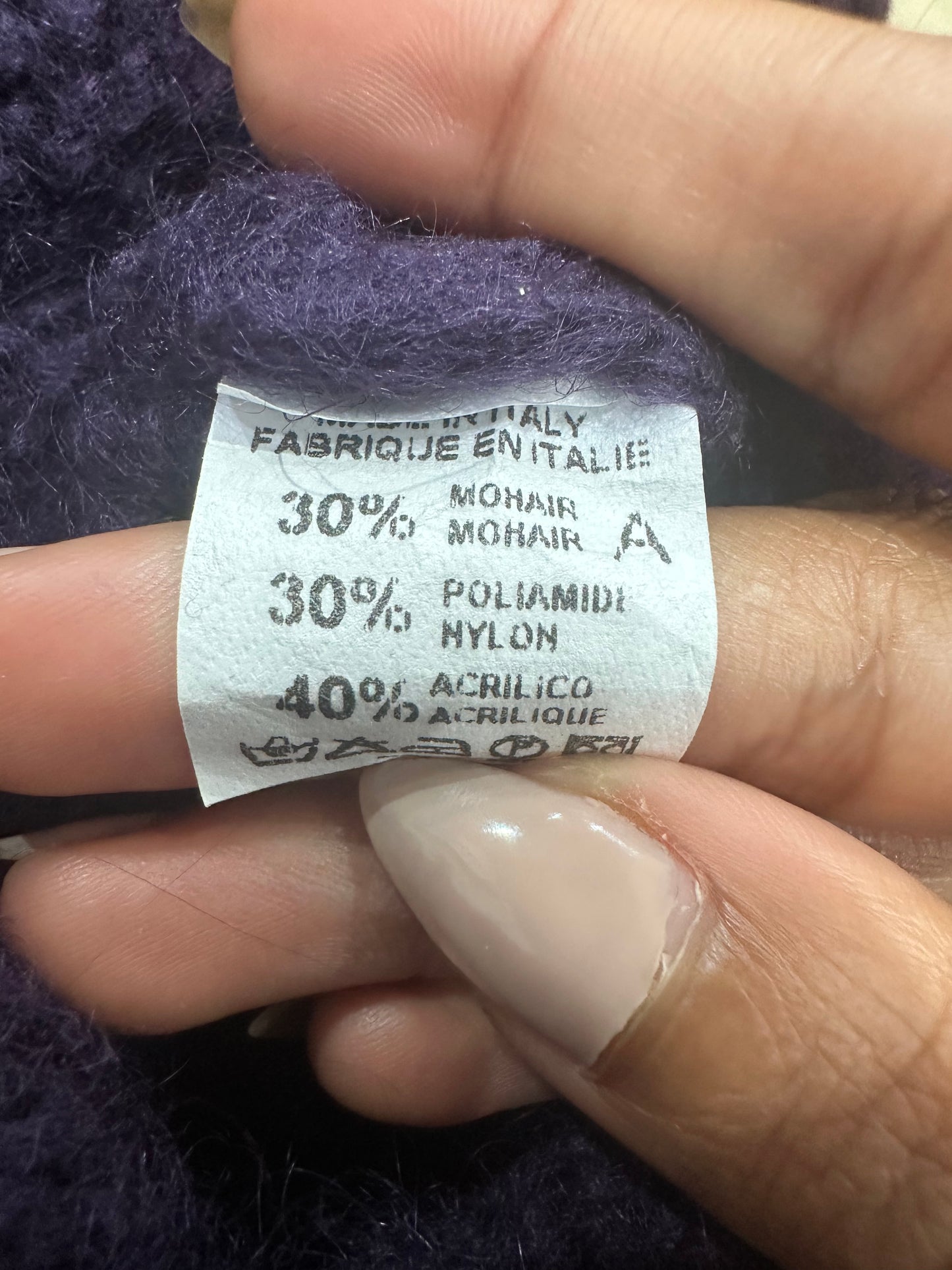 easter edit | small purple knit button up jumper