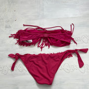 💻 COCONUT GIRL DROP | small pink bikini set with tassels