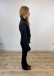 large navy prada jacket