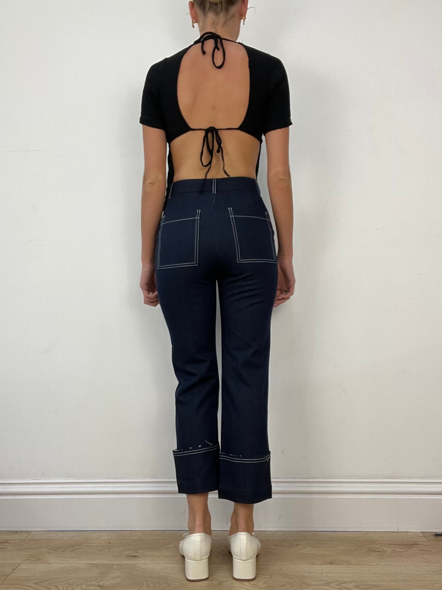 💻 LIBRARIAN CORE | small dark wash cropped jeans