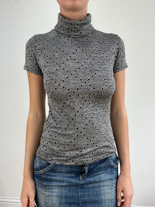 BEST PICKS | small grey roll neck t shirt