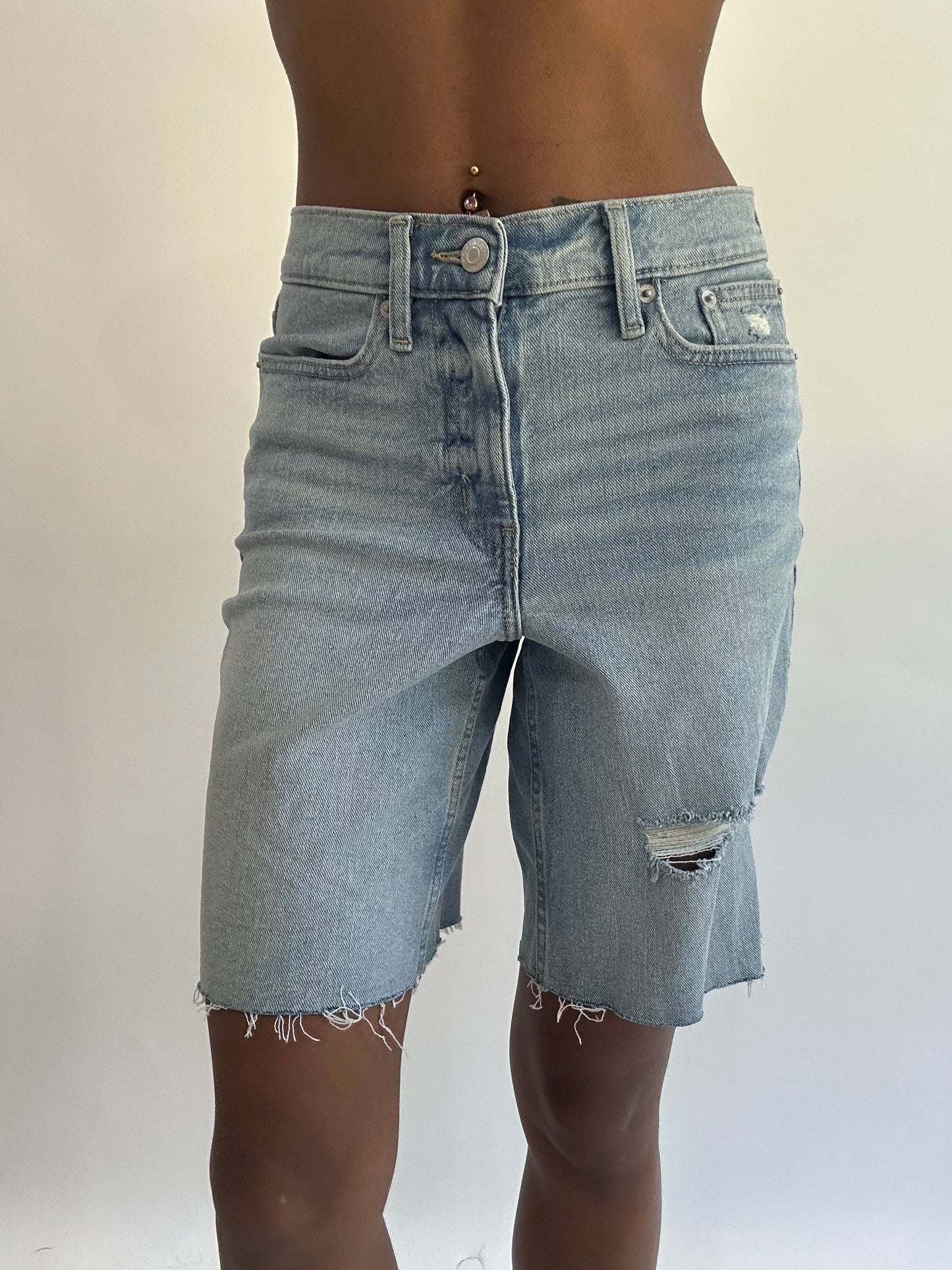 beach drop | extra small blue calvin klein denim shorts