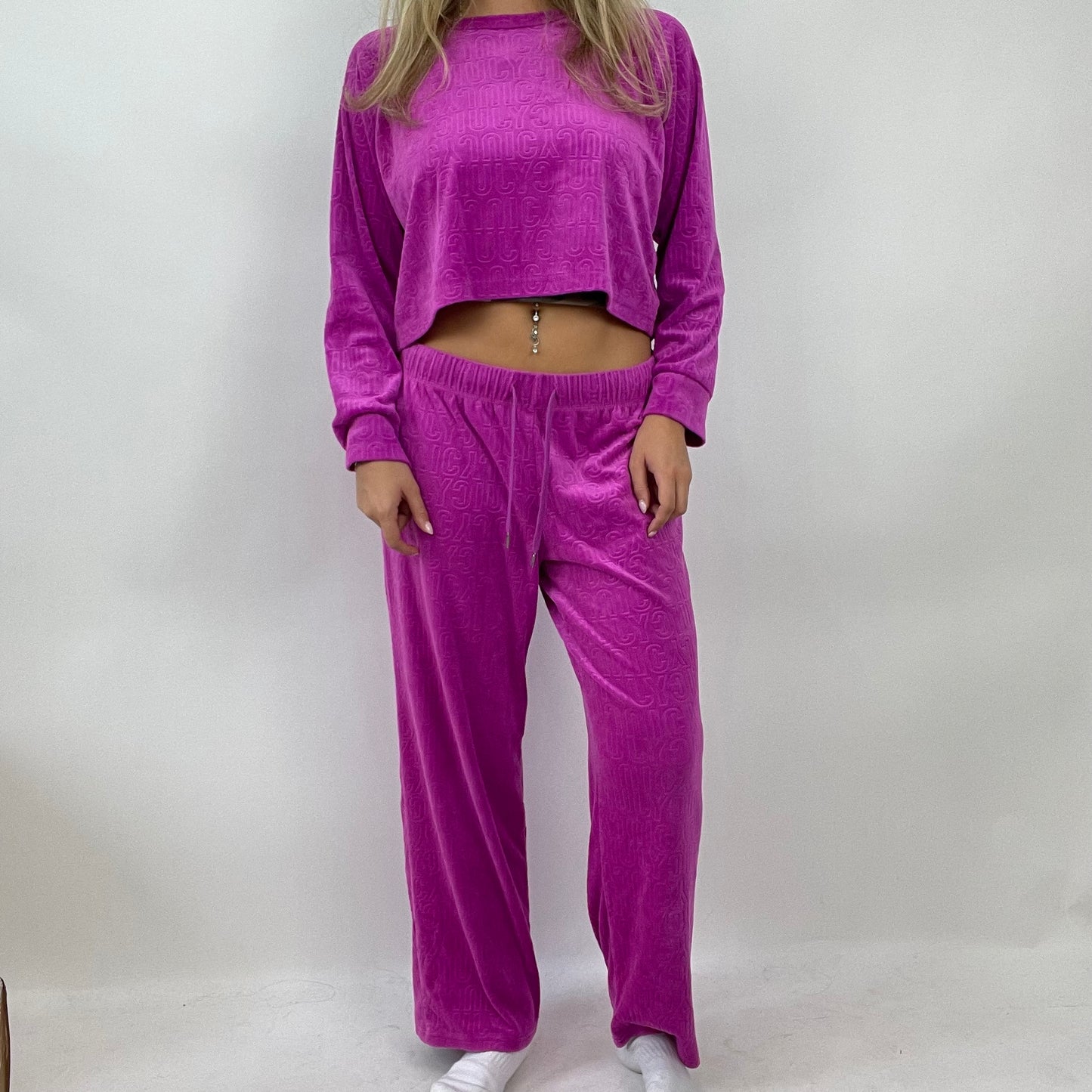 💻INSTA BADDIE DROP | small purple juicy couture velour tracksuit