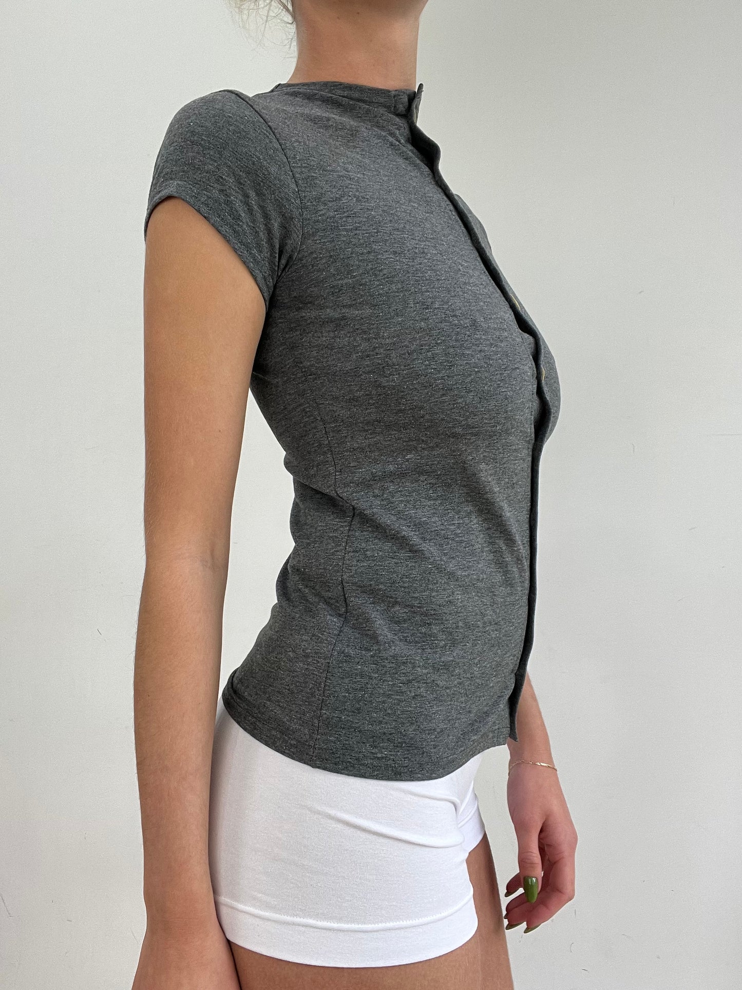 #347 SAMPLE SALE | extra small marl grey maeva top