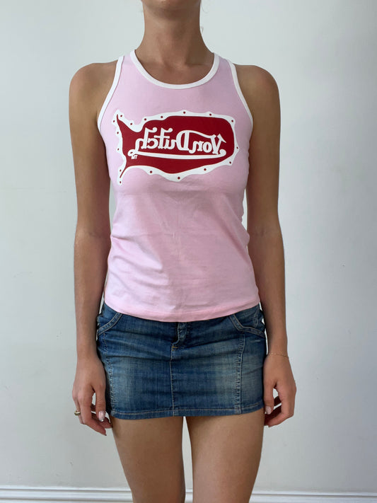 💻‼️ super cute pink and red von dutch vest