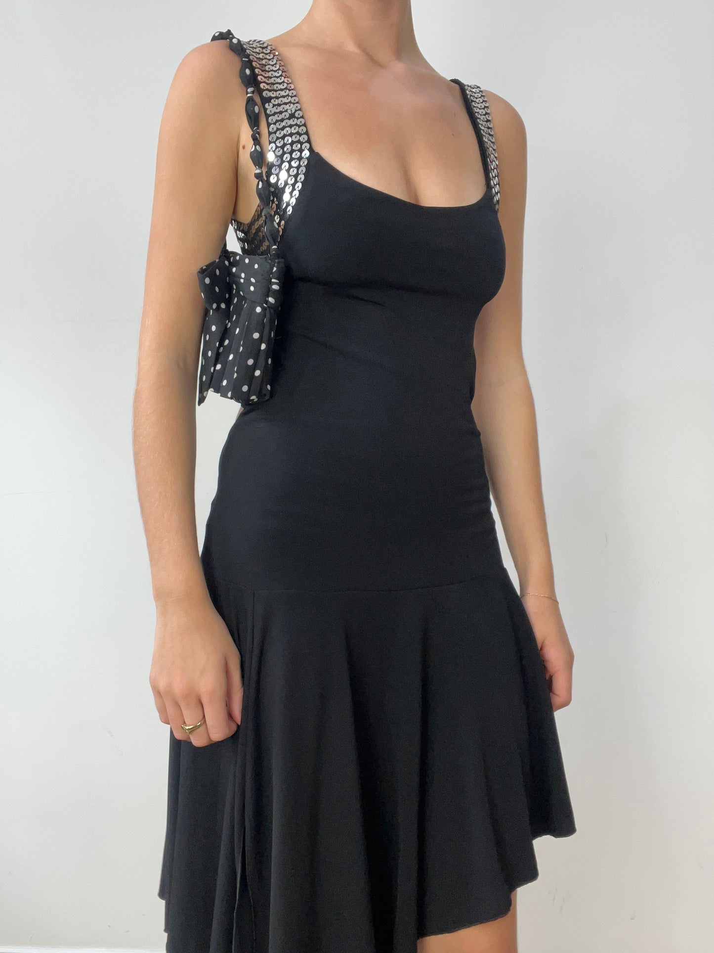vintage edit thirty | black and white polka dot print bag