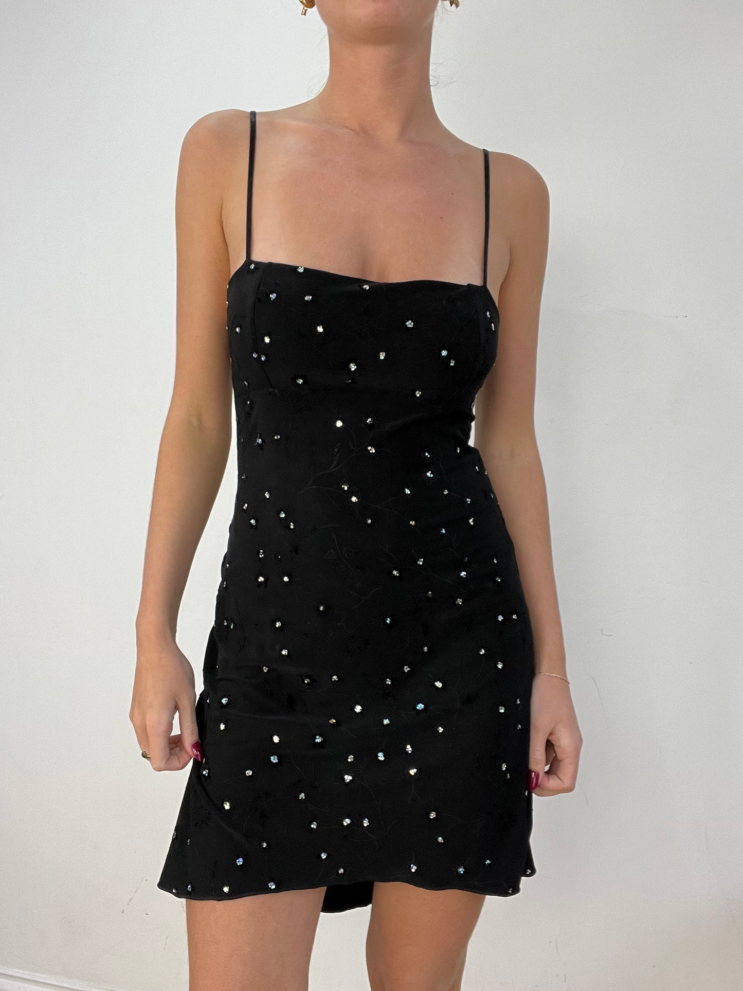 vintage edit fourteen | small black and silver sequin dress