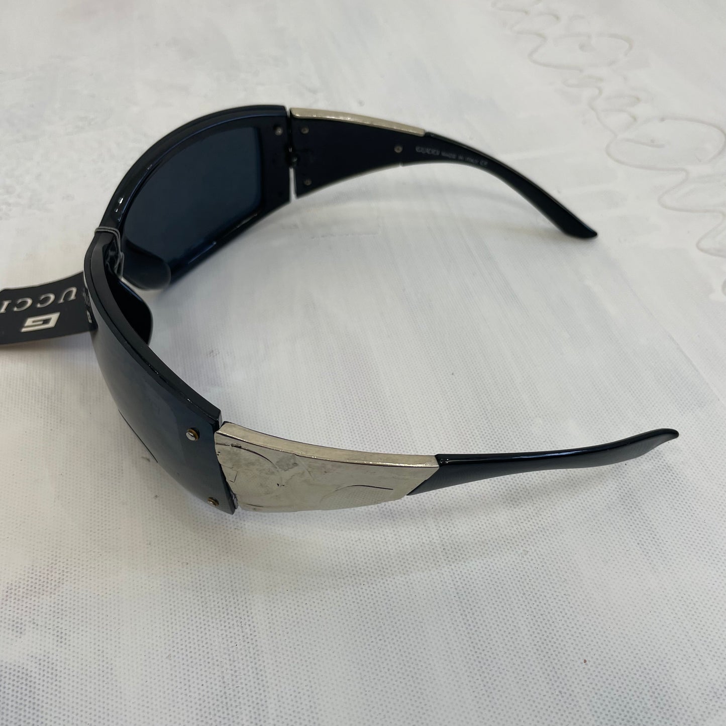 AMELIA GRAY DROP | black gucci style sunglasses