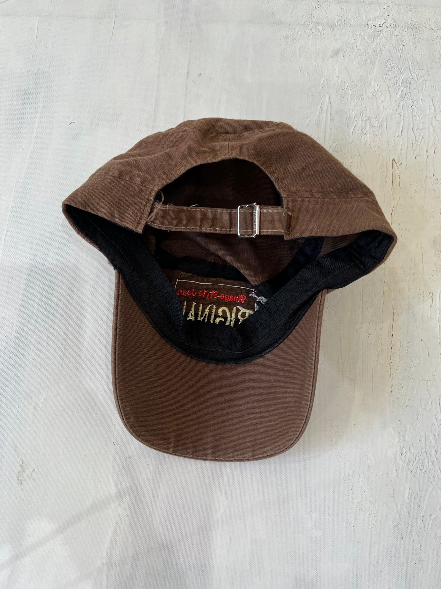 aquamarine drop | one size brown distressed original cap